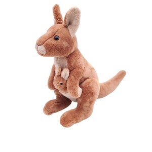 Minkplush Rooby Kangaroo with Baby Joey‎ Plush Stuffed Animal Australia 16"